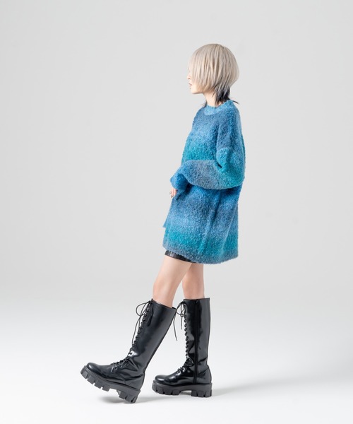 R/X（ロックス）の「グラデーションクルーネックニット（ニット/セーター・レディース・グレー/ブルー/パープル・FREE）」の20枚目の写真