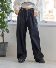 repipi armario | ステッチホックワイドパンツ(デニムパンツ)