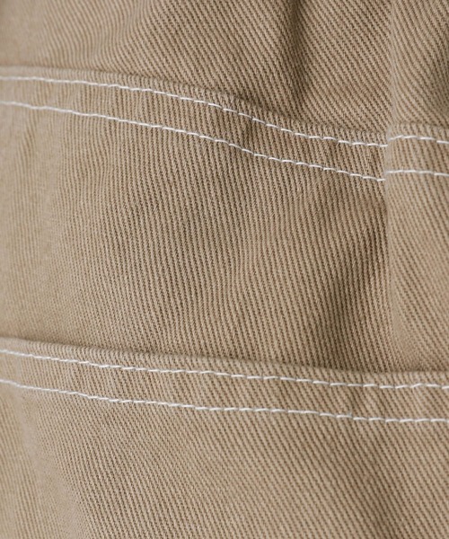 repipi armario（レピピ アルマリオ）の「ステッチホックワイドパンツ（デニムパンツ・キッズ・ブラック/チェック/ベージュ・SMALL/MEDIUM/LARGE）」の7枚目の写真