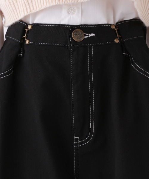 repipi armario（レピピ アルマリオ）の「ステッチホックワイドパンツ（デニムパンツ・キッズ・ブラック/チェック/ベージュ・SMALL/MEDIUM/LARGE）」の19枚目の写真