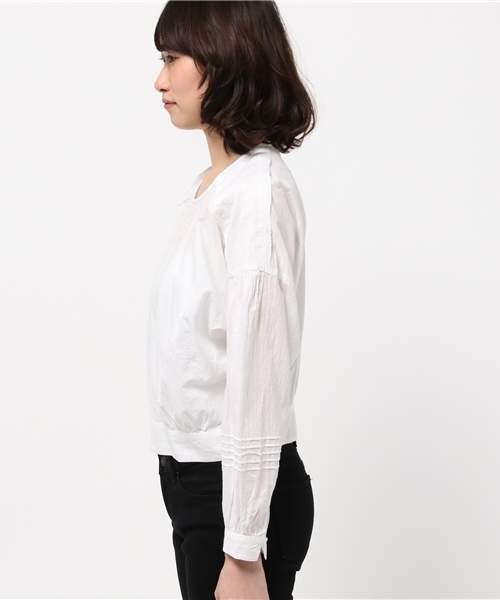 JOURNAL STANDARD(ジャーナルスタンダード)の「エンブロイダリーショートブラウス #(シャツ/ブラウス・レディース・ブラック/ホワイト/ボルドー・FREE)」の5枚目の写真
