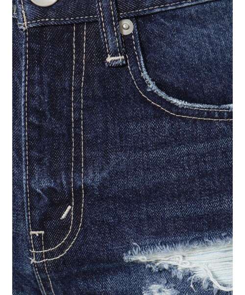 GYDA(ジェイダ)の「J/Wダメージデニムショートパンツ(デニムパンツ・レディース・インディゴブルー/ライトブルー・X-SMALL/SMALL/MEDIUM/LARGE)」の5枚目の写真