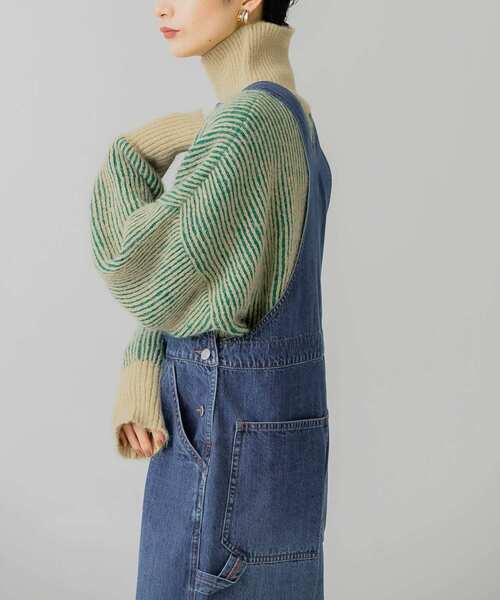 KBF（ケイビーエフ）の「2WAYハイウエストオーバーオール（サロペット/オーバーオール・レディース・ネイビー/ブルー・ONE）」の3枚目の写真