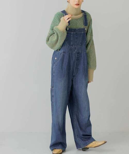 KBF（ケイビーエフ）の「2WAYハイウエストオーバーオール（サロペット/オーバーオール・レディース・ネイビー/ブルー・ONE）」の6枚目の写真