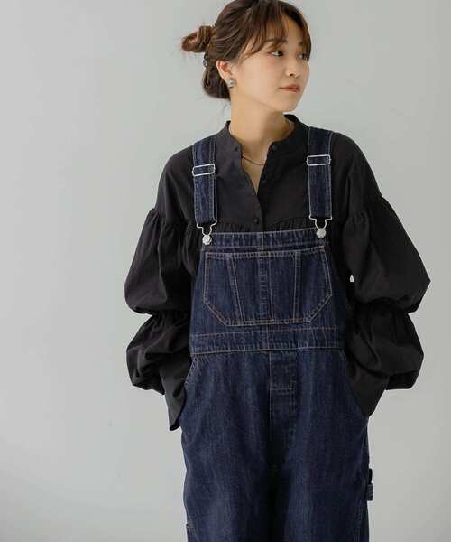 KBF（ケイビーエフ）の「2WAYハイウエストオーバーオール（サロペット/オーバーオール・レディース・ネイビー/ブルー・ONE）」の13枚目の写真