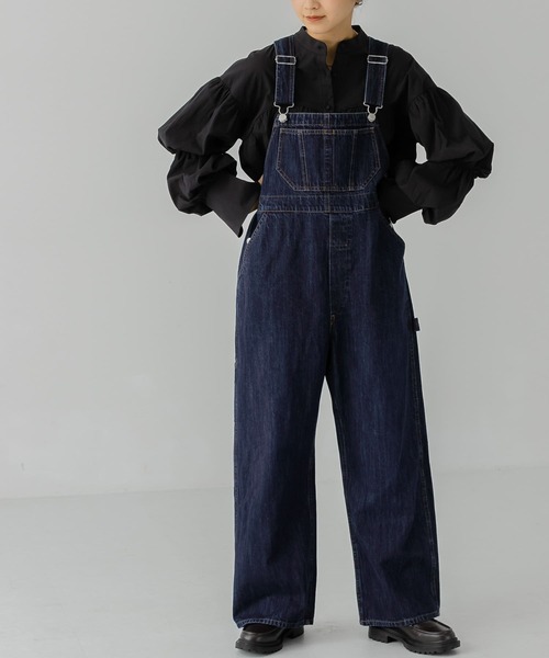 KBF（ケイビーエフ）の「2WAYハイウエストオーバーオール（サロペット/オーバーオール・レディース・ネイビー/ブルー・ONE）」の16枚目の写真
