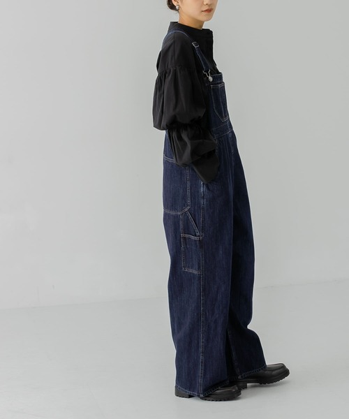 KBF（ケイビーエフ）の「2WAYハイウエストオーバーオール（サロペット/オーバーオール・レディース・ネイビー/ブルー・ONE）」の18枚目の写真