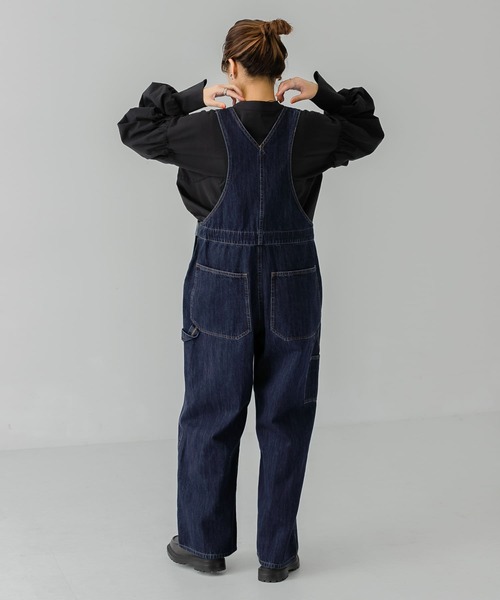 KBF（ケイビーエフ）の「2WAYハイウエストオーバーオール（サロペット/オーバーオール・レディース・ネイビー/ブルー・ONE）」の21枚目の写真