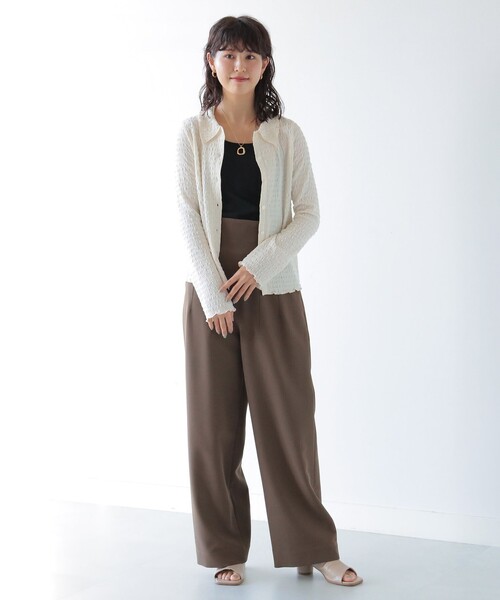 Ray BEAMS（レイビームス）の「Ray BEAMS / シャーリング シャツ（シャツ/ブラウス・レディース・ライトブルー/オフホワイト/イエロー・ONE SIZE）」の16枚目の写真