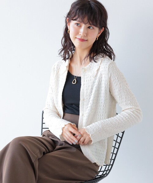 Ray BEAMS（レイビームス）の「Ray BEAMS / シャーリング シャツ（シャツ/ブラウス・レディース・ライトブルー/オフホワイト/イエロー・ONE SIZE）」の17枚目の写真