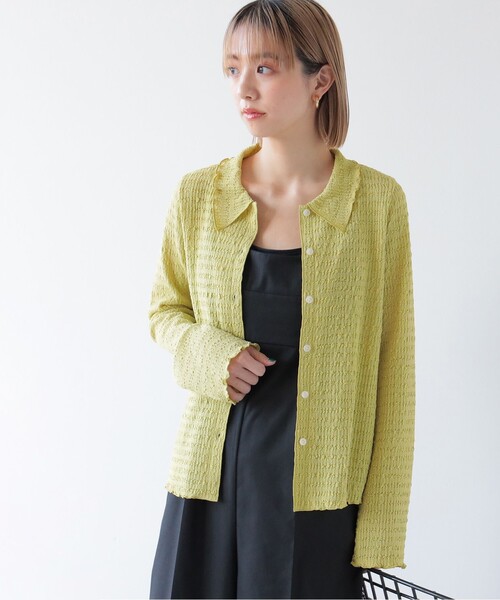 Ray BEAMS（レイビームス）の「Ray BEAMS / シャーリング シャツ（シャツ/ブラウス・レディース・ライトブルー/オフホワイト/イエロー・ONE SIZE）」の22枚目の写真