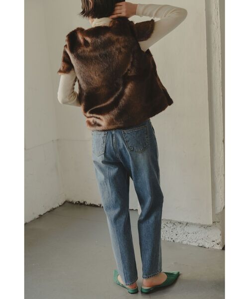 Kari & lili（カウリアンドリィリィ）の「fur vest（ベスト・レディース・ブラウン/ベージュ・FREE）」の5枚目の写真