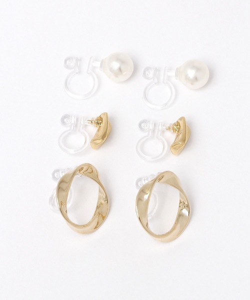 LEPSIM（レプシィム）の「3セットノンホールイヤリング　186722（イヤリング・レディース・シルバー/ゴールド/ゴールド系その他・ONE SIZE）」の5枚目の写真
