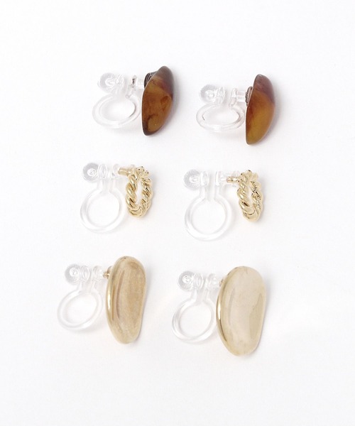 LEPSIM（レプシィム）の「3セットノンホールイヤリング　186722（イヤリング・レディース・シルバー/ゴールド/ゴールド系その他・ONE SIZE）」の6枚目の写真