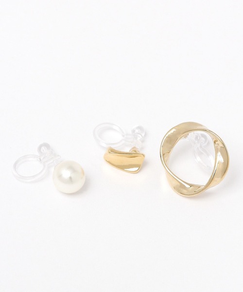 LEPSIM（レプシィム）の「3セットノンホールイヤリング　186722（イヤリング・レディース・シルバー/ゴールド/ゴールド系その他・ONE SIZE）」の9枚目の写真