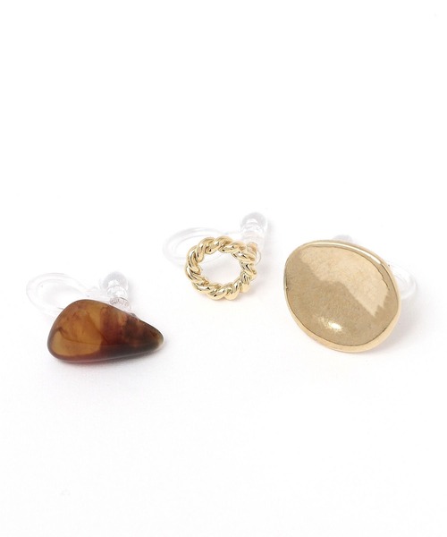 LEPSIM（レプシィム）の「3セットノンホールイヤリング　186722（イヤリング・レディース・シルバー/ゴールド/ゴールド系その他・ONE SIZE）」の10枚目の写真