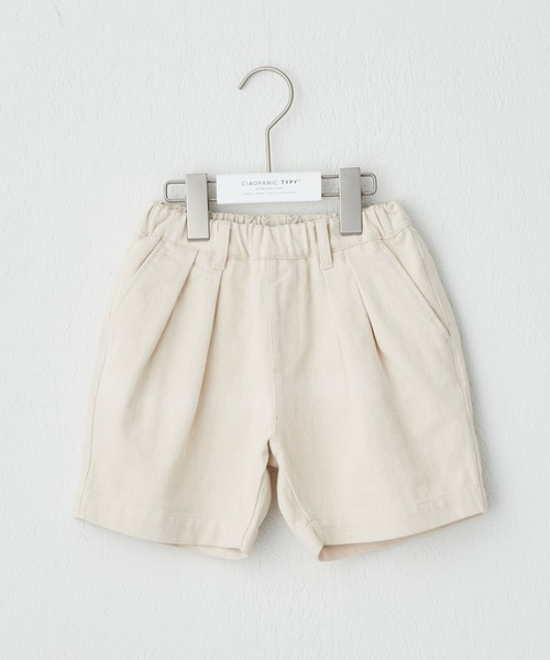 CIAOPANIC TYPY（チャオパニックティピー）の「【KIDS】【TYPY DENIM】甘織りデニムタックショーツ（デニムパンツ・キッズ・ブラック/アイボリー・S/M/L/XL/XXL）」の9枚目の写真