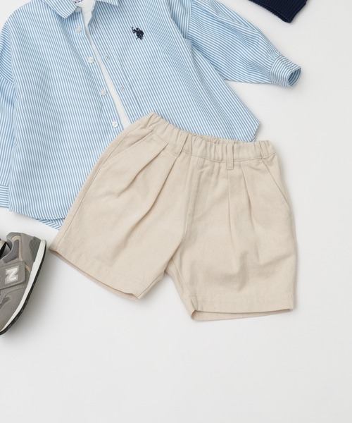 CIAOPANIC TYPY（チャオパニックティピー）の「【KIDS】【TYPY DENIM】甘織りデニムタックショーツ（デニムパンツ・キッズ・ブラック/アイボリー・S/M/L/XL/XXL）」の16枚目の写真