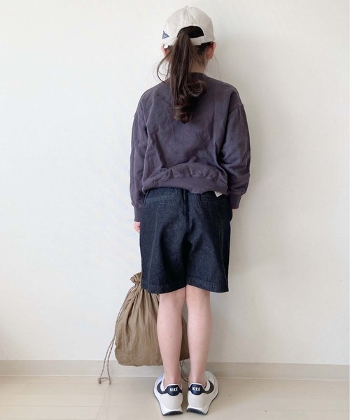 CIAOPANIC TYPY（チャオパニックティピー）の「【KIDS】【TYPY DENIM】甘織りデニムタックショーツ（デニムパンツ・キッズ・ブラック/アイボリー・S/M/L/XL/XXL）」の17枚目の写真