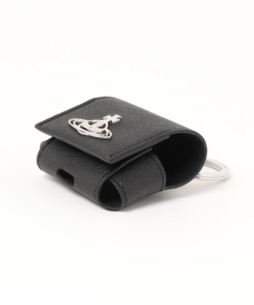 Vivienne Westwood(ヴィヴィアンウエストウッド)の「53020073-S000B-PFSAFFIANO BIOGREEN LARGE ROUNDED AIRPOD CASE(その他小物・レディース・ブラック・FREE)」の3枚目の写真