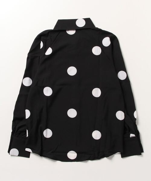 MAISON BREEZE(メゾンブリーズ)の「【MAISON BREEZE】ビッグドットとろみシャツ KNF(シャツ/ブラウス・レディース・ブラック/ホワイト・FREE)」の5枚目の写真