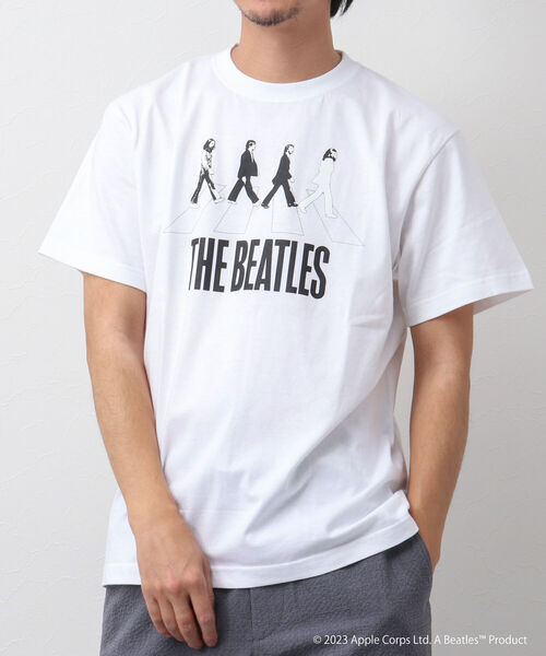 GOOD ROCK SPEED（グッドロックスピード）の「【Good Rock Speed/グッドロックスピード】THE BEATLES  abbey road プリントTシャツ（Tシャツ/カットソー・メンズ・ホワイト/ブラック/グレー・M/L/S）」の4枚目の写真