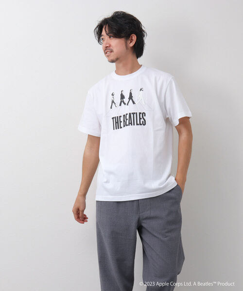 GOOD ROCK SPEED（グッドロックスピード）の「【Good Rock Speed/グッドロックスピード】THE BEATLES  abbey road プリントTシャツ（Tシャツ/カットソー・メンズ・ホワイト/ブラック/グレー・M/L/S）」の7枚目の写真