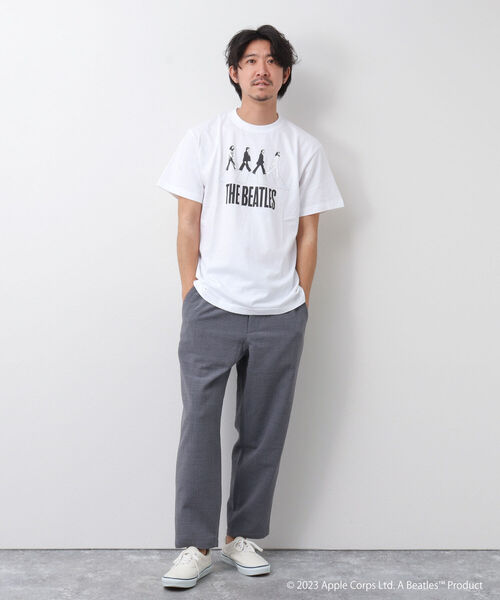 GOOD ROCK SPEED（グッドロックスピード）の「【Good Rock Speed/グッドロックスピード】THE BEATLES  abbey road プリントTシャツ（Tシャツ/カットソー・メンズ・ホワイト/ブラック/グレー・M/L/S）」の8枚目の写真