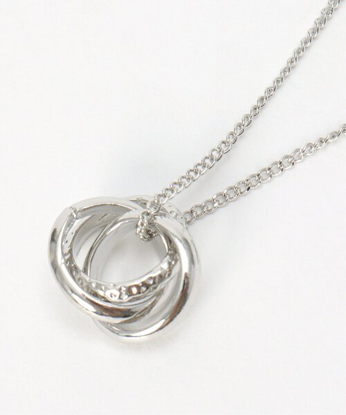 ikka（イッカ）の「メタルリングネックレス（ネックレス・レディース・ゴールド/シルバー・FREE）」の5枚目の写真