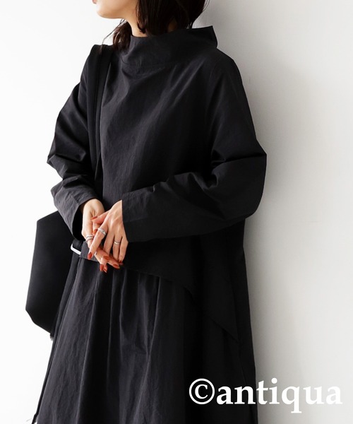 antiqua（アンティカ）の「ウエスト切り替えワンピース（ワンピース・レディース・ブラック・FREE）」の5枚目の写真