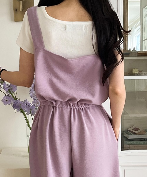 fd style（エフディ スタイル）の「トンネルひもジャンプスーツ（サロペット/オーバーオール・レディース・Purple/Black/Navy/Beige・FREE）」の11枚目の写真