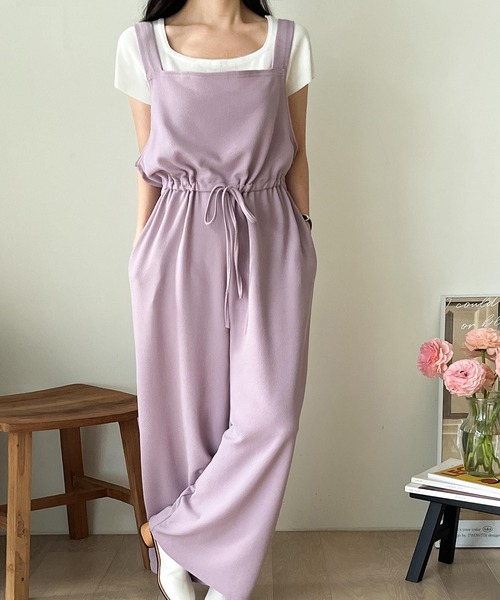 fd style（エフディ スタイル）の「トンネルひもジャンプスーツ（サロペット/オーバーオール・レディース・Purple/Black/Navy/Beige・FREE）」の13枚目の写真