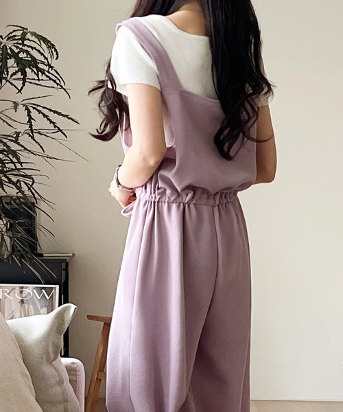 fd style（エフディ スタイル）の「トンネルひもジャンプスーツ（サロペット/オーバーオール・レディース・Purple/Black/Navy/Beige・FREE）」の15枚目の写真