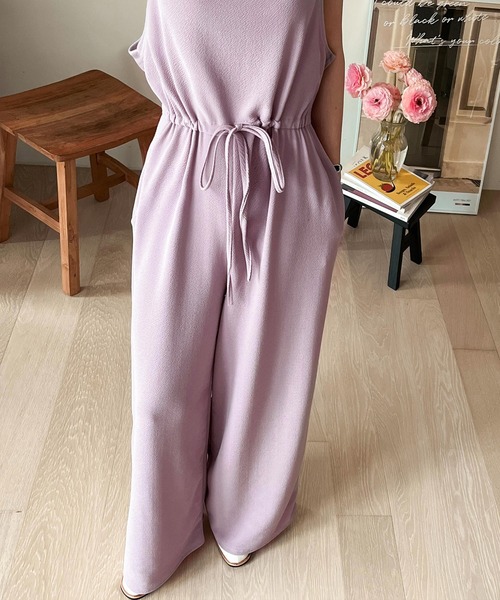 fd style（エフディ スタイル）の「トンネルひもジャンプスーツ（サロペット/オーバーオール・レディース・Purple/Black/Navy/Beige・FREE）」の16枚目の写真