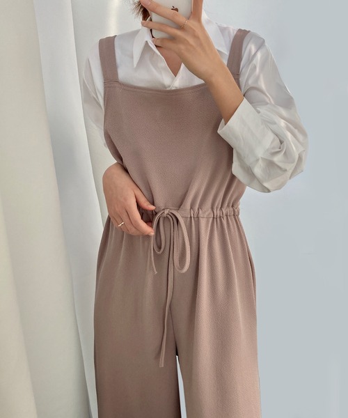 fd style（エフディ スタイル）の「トンネルひもジャンプスーツ（サロペット/オーバーオール・レディース・Purple/Black/Navy/Beige・FREE）」の17枚目の写真