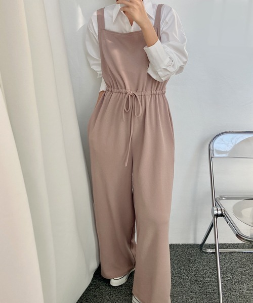 fd style（エフディ スタイル）の「トンネルひもジャンプスーツ（サロペット/オーバーオール・レディース・Purple/Black/Navy/Beige・FREE）」の20枚目の写真