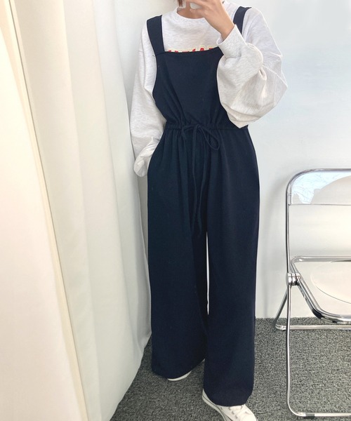 fd style（エフディ スタイル）の「トンネルひもジャンプスーツ（サロペット/オーバーオール・レディース・Purple/Black/Navy/Beige・FREE）」の22枚目の写真