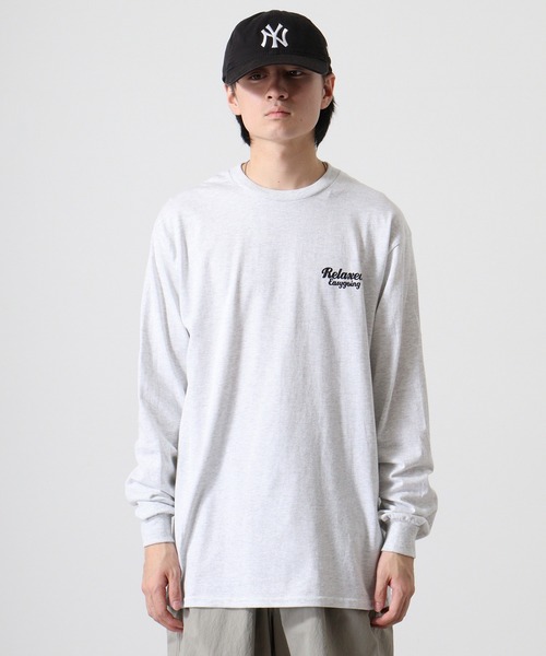MODISH GAZE(モディシュガゼ)の「MODISH GAZE スモーキングガール Relaxed ロンT 長袖(Tシャツ/カットソー・メンズ・スミクロ/グリーン/アッシュ/ブラック・M/L/XL)」の11枚目の写真