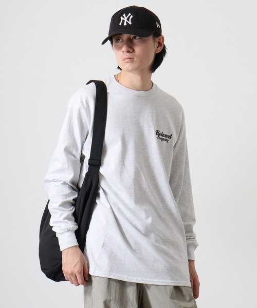 MODISH GAZE(モディシュガゼ)の「MODISH GAZE スモーキングガール Relaxed ロンT 長袖(Tシャツ/カットソー・メンズ・スミクロ/グリーン/アッシュ/ブラック・M/L/XL)」の6枚目の写真