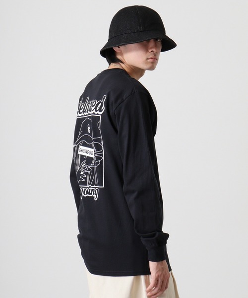MODISH GAZE(モディシュガゼ)の「MODISH GAZE スモーキングガール Relaxed ロンT 長袖(Tシャツ/カットソー・メンズ・スミクロ/グリーン/アッシュ/ブラック・M/L/XL)」の20枚目の写真