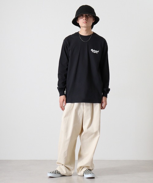 MODISH GAZE(モディシュガゼ)の「MODISH GAZE スモーキングガール Relaxed ロンT 長袖(Tシャツ/カットソー・メンズ・スミクロ/グリーン/アッシュ/ブラック・M/L/XL)」の21枚目の写真