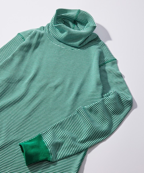 Healthknit（ヘルスニット）の「【Healthknit】606L Basic Waffle Turtleneck L/S（Tシャツ/カットソー・メンズ・レッド/グリーン/ブラウン/ブラック/ブラック系その他2/オフホワイト・XL/L/M）」の5枚目の写真