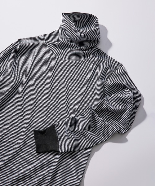 Healthknit（ヘルスニット）の「【Healthknit】606L Basic Waffle Turtleneck L/S（Tシャツ/カットソー・メンズ・レッド/グリーン/ブラウン/ブラック/ブラック系その他2/オフホワイト・XL/L/M）」の3枚目の写真