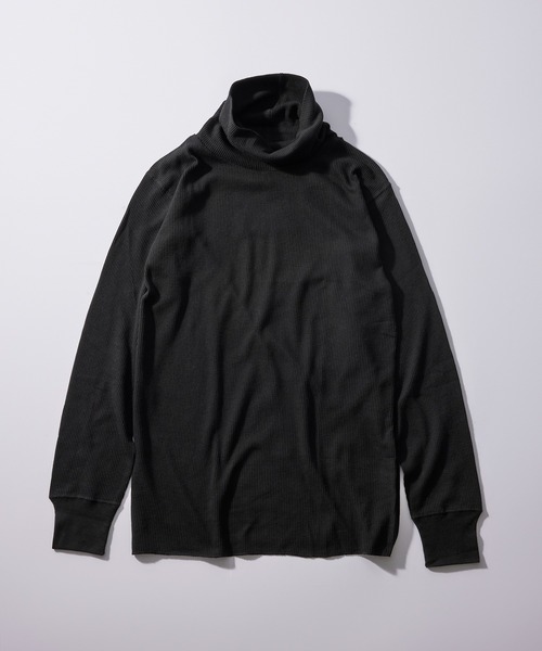 Healthknit（ヘルスニット）の「【Healthknit】606L Basic Waffle Turtleneck L/S（Tシャツ/カットソー・メンズ・レッド/グリーン/ブラウン/ブラック/ブラック系その他2/オフホワイト・XL/L/M）」の11枚目の写真