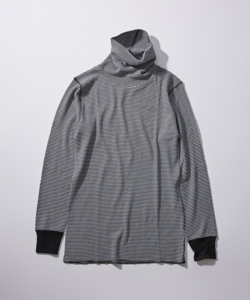 Healthknit（ヘルスニット）の「【Healthknit】606L Basic Waffle Turtleneck L/S（Tシャツ/カットソー・メンズ・レッド/グリーン/ブラウン/ブラック/ブラック系その他2/オフホワイト・XL/L/M）」の10枚目の写真