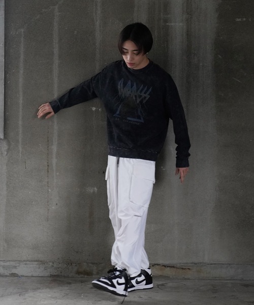 G.O.C(ジーオーシー)の「オーバーサイズピグメントプリントトレーナー(スウェット・メンズ・ブラック/ブラック系その他/ブラック系その他2・LARGE/MEDIUM)」の15枚目の写真