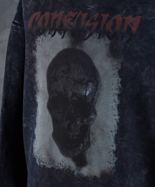 G.O.C(ジーオーシー)の「オーバーサイズピグメントプリントトレーナー(スウェット・メンズ・ブラック/ブラック系その他/ブラック系その他2・LARGE/MEDIUM)」の18枚目の写真