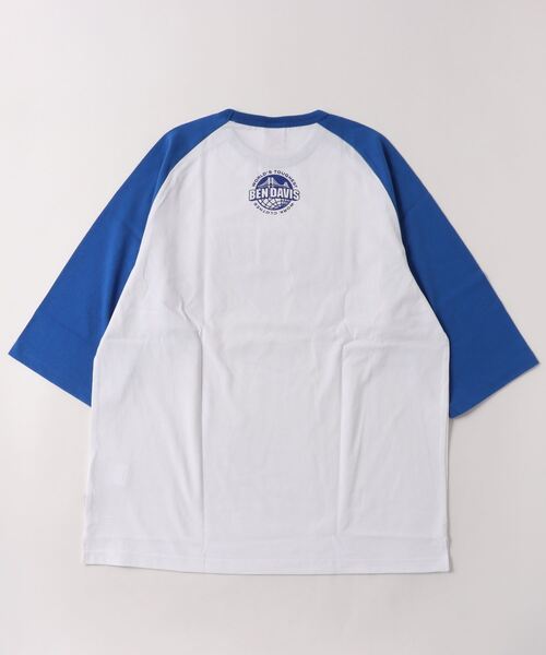 BEN DAVIS(ベンデイビス)の「BEN DAVIS/ベンデイビス TEAM RAGLAN TEE/オーバーサイズ チームロゴ バックプリント ラグラン 半袖Tシャツ(Tシャツ/カットソー・メンズ・セージグリーン/ブルー/ダークグリーン/ブラック・M/L/XL)」の18枚目の写真