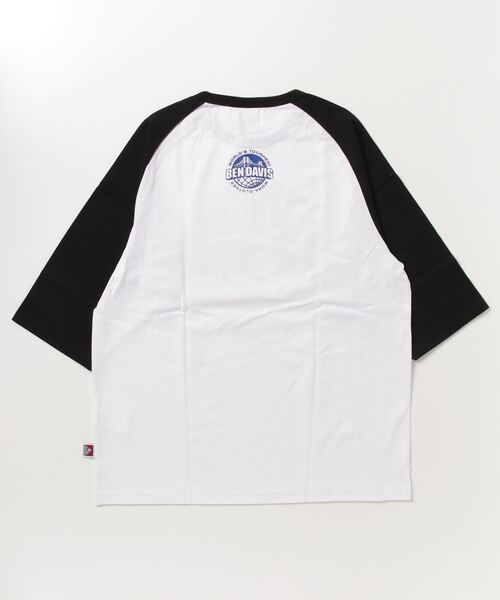 BEN DAVIS(ベンデイビス)の「BEN DAVIS/ベンデイビス TEAM RAGLAN TEE/オーバーサイズ チームロゴ バックプリント ラグラン 半袖Tシャツ(Tシャツ/カットソー・メンズ・セージグリーン/ブルー/ダークグリーン/ブラック・M/L/XL)」の16枚目の写真