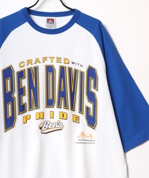 BEN DAVIS/ベンデイビス TEAM RAGLAN TEE/オーバーサイズ チームロゴ バックプリント ラグラン 半袖Tシャツ